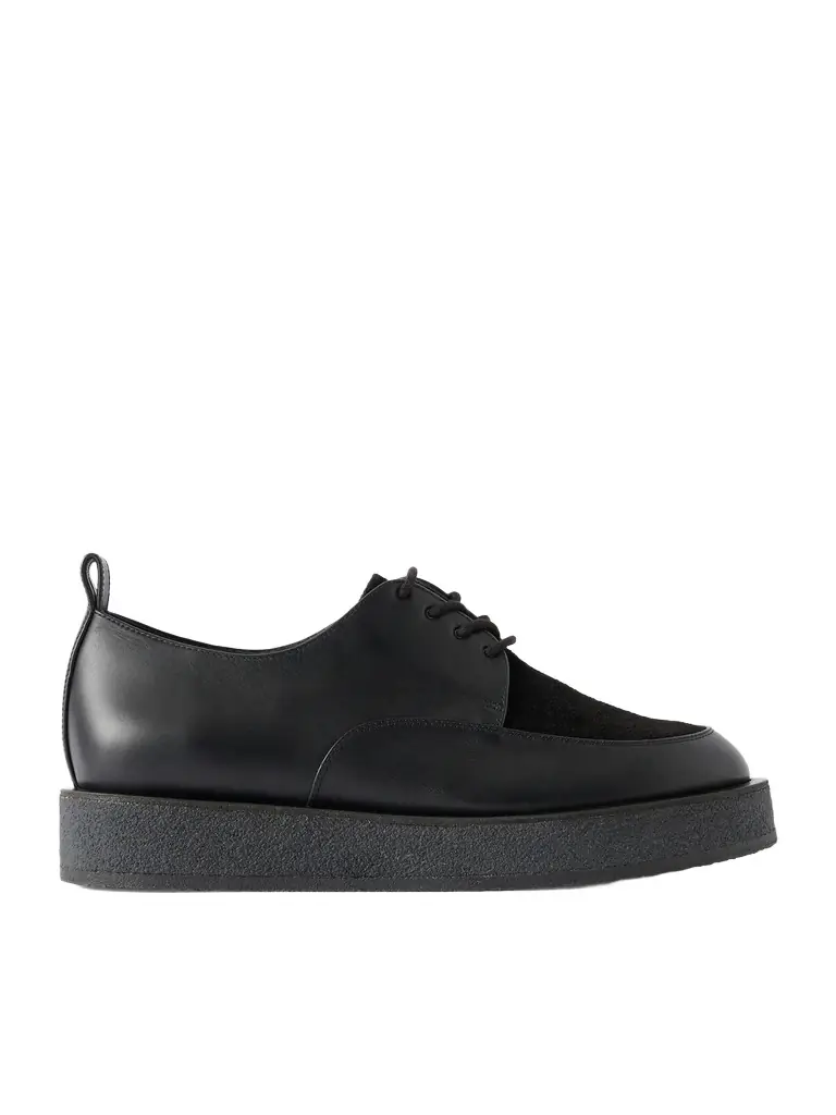 Enfants Riches Déprimés Sleeper Suede-Trimmed Leather Derby Shoes - Men