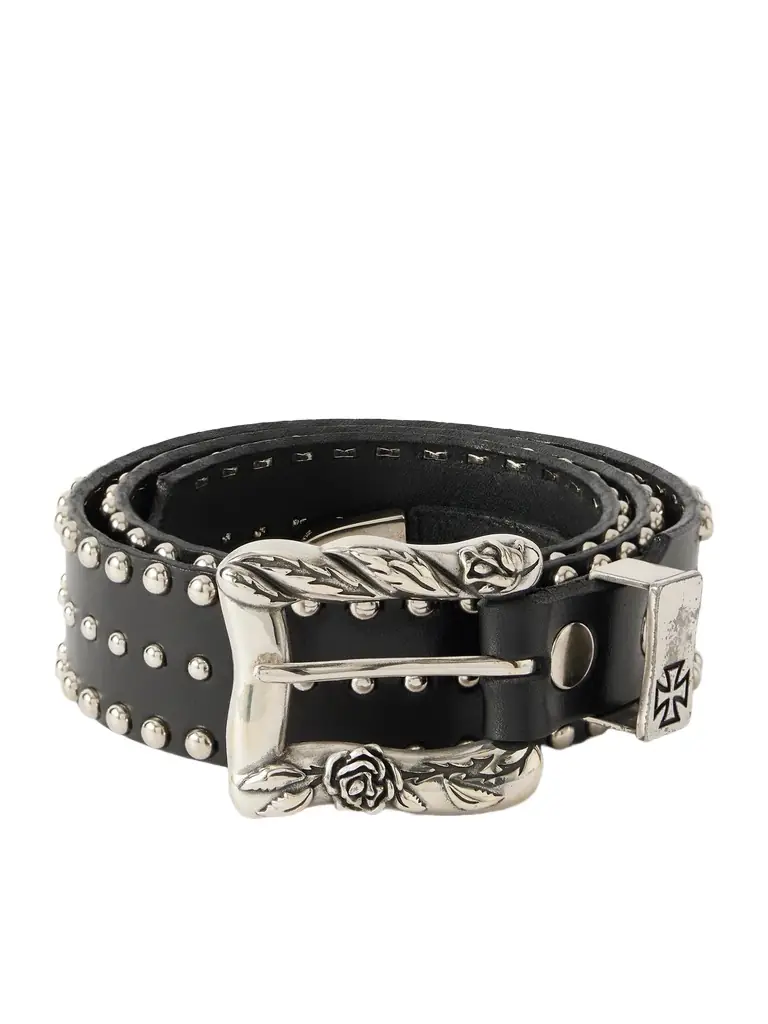 Enfants Riches Déprimés Lock Jaw 3.5cm Studded Leather Belt - Men