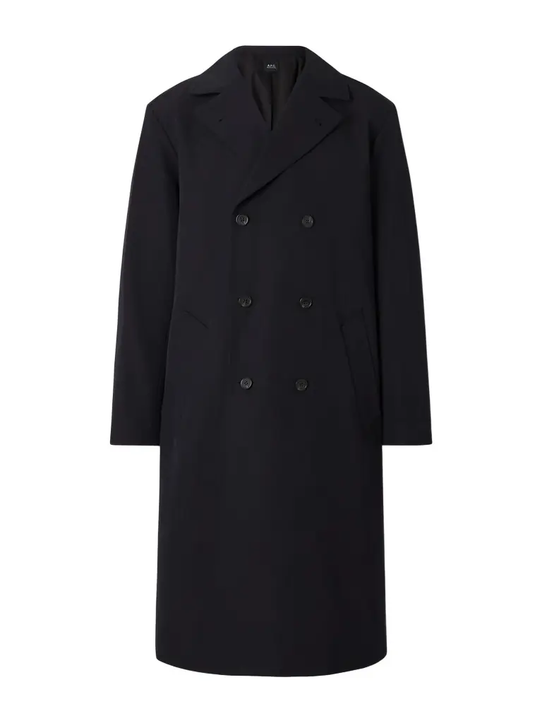 A.P.C. Double-Breasted Twill Trench Coat - Men