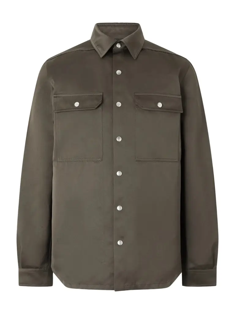 Rick Owens Duchesse-Satin Overshirt - Men