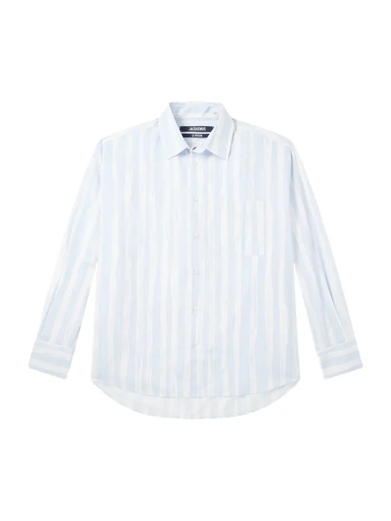 Jacquemus Striped Cotton-Poplin Shirt - Men