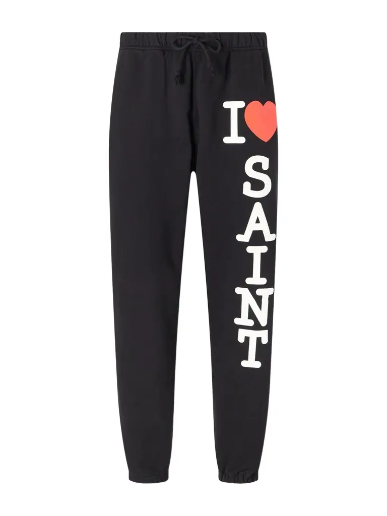 SAINT Mxxxxxx I Love Saint Tapered Printed Cotton-Jersey Sweatpants - Men