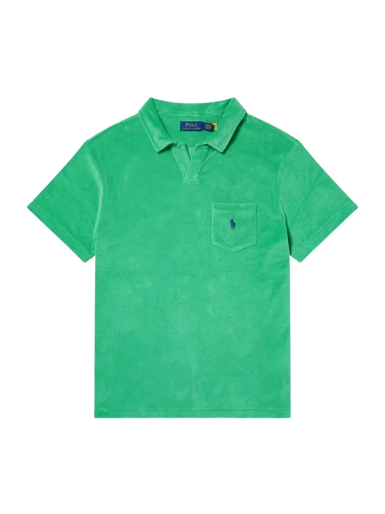 Polo Ralph Lauren Logo-Embroidered Cotton-Blend Terry Polo Shirt - Men