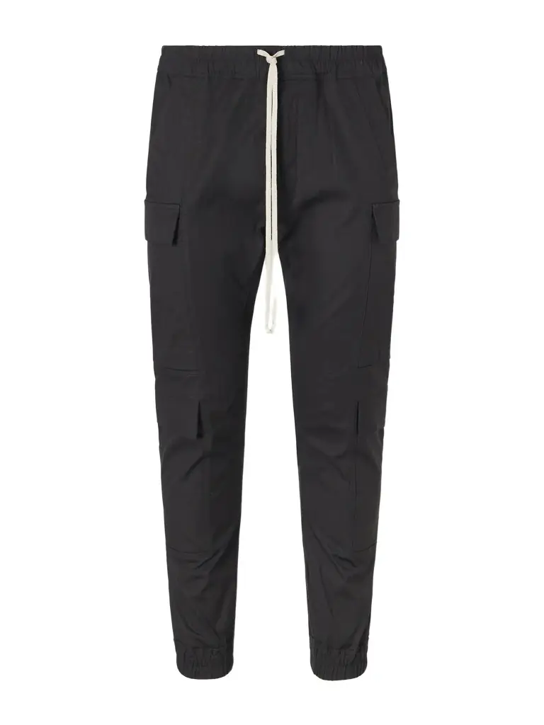 Rick Owens Mastodon Megacargo Slim-Fit Tapered Organic Cotton-Blend Poplin Trousers - Men