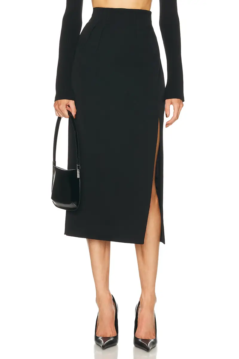 Mugler Midi Tailored Skirt