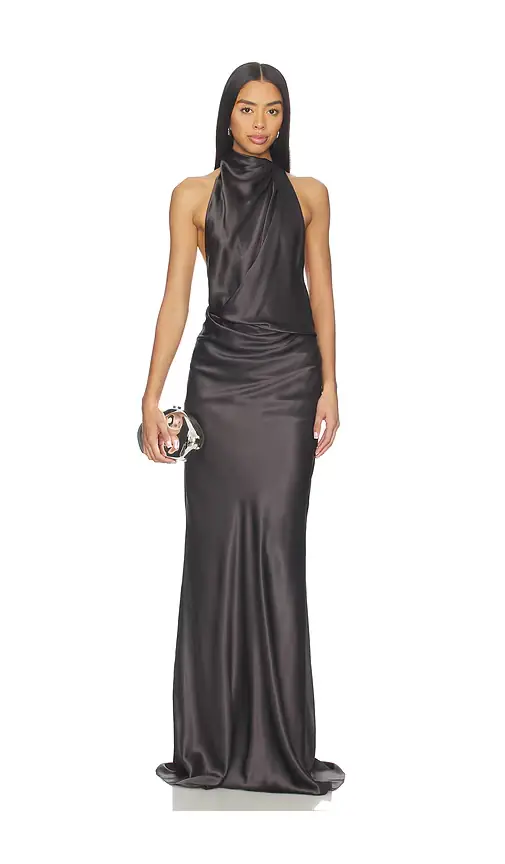 The Sei Halter Drape Bias Gown