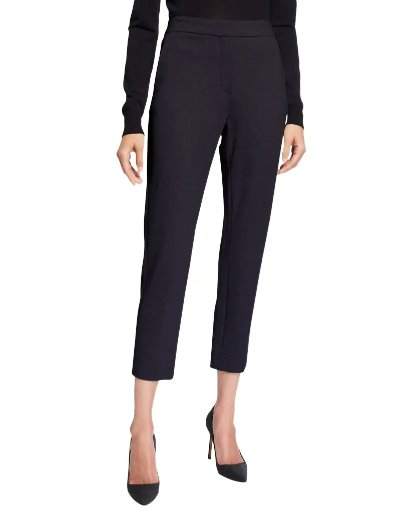 Max Mara Jersey Zip-Front Pants