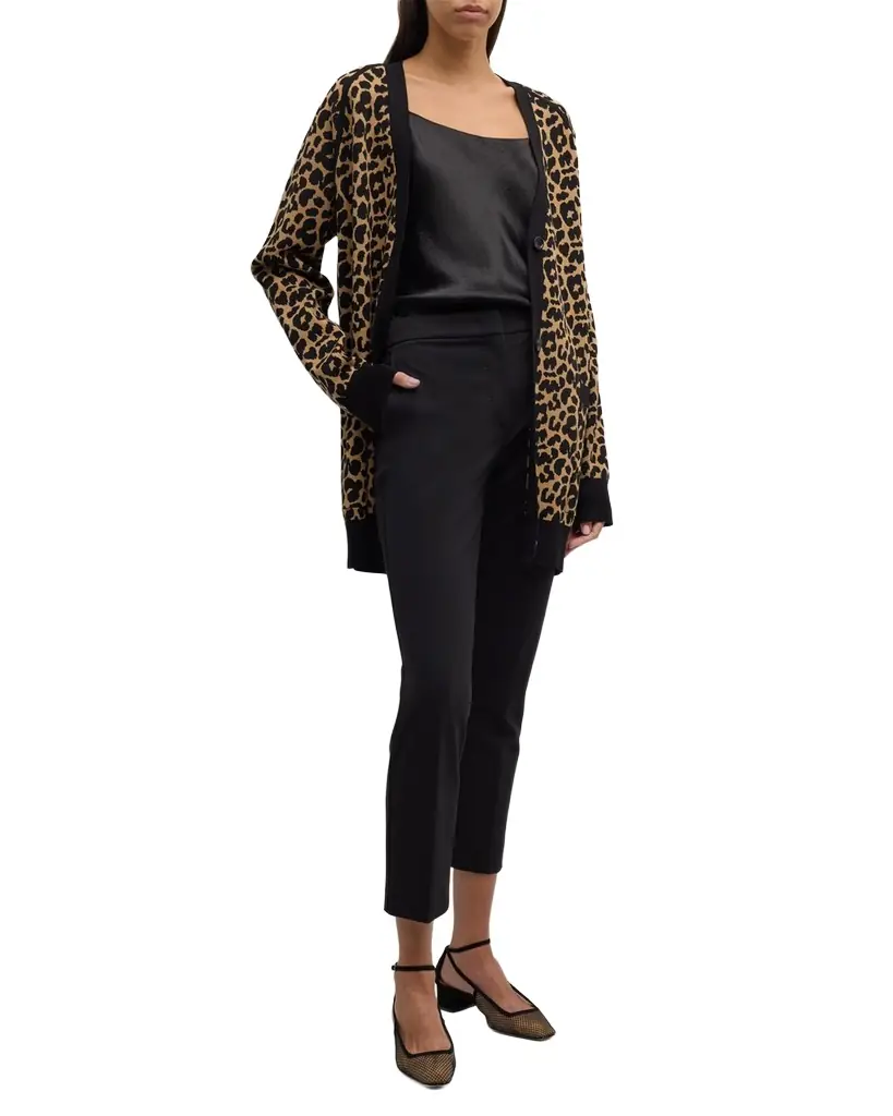 Max Mara Pegno Jersey Straight-Leg Ankle Pants