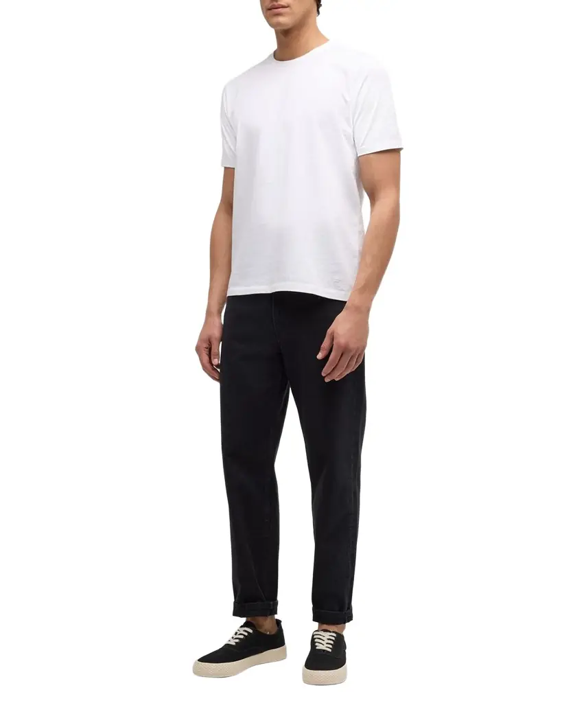 FRAME Men's Heavyweight Cotton Crewneck Classic Fit T-Shirt