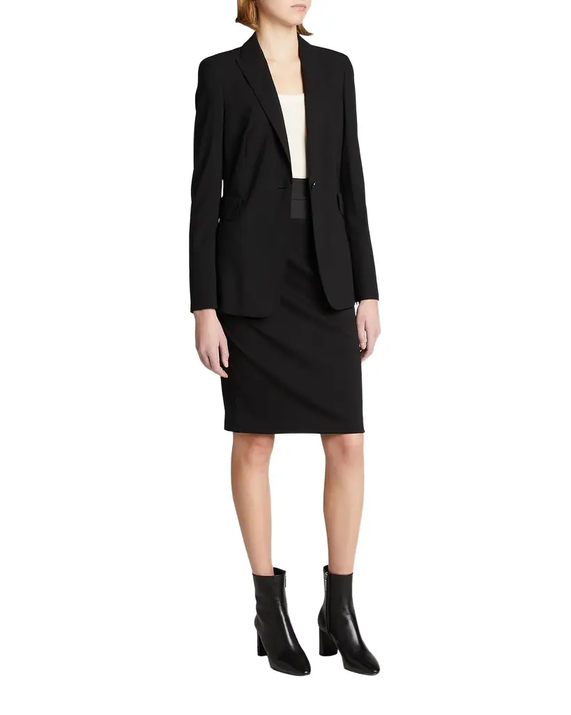 Akris punto High-Waist Jersey Pencil Skirt