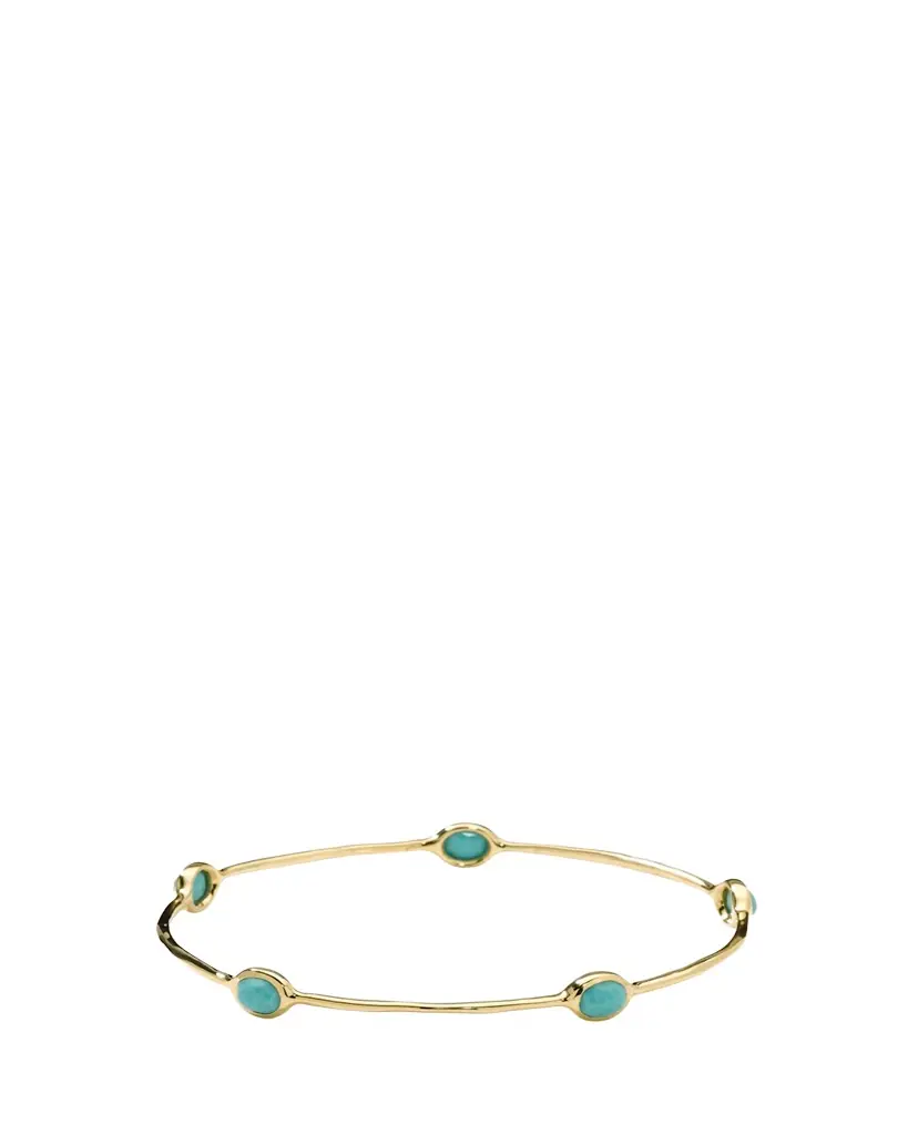 Ippolita 5-Stone Bangle in 18K Gold