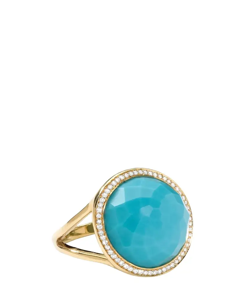 Ippolita Medium Ring in 18K Gold with Diamonds