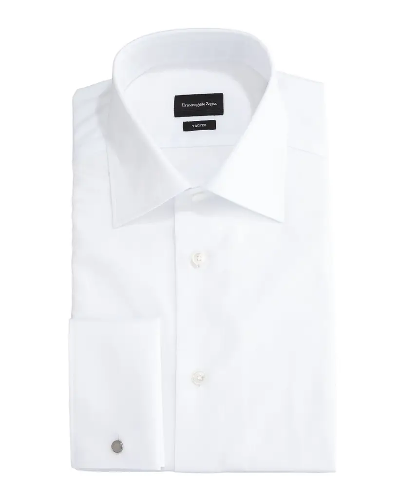 ZEGNA Men's Trofeo Solid Regular-Fit Dress Shirt