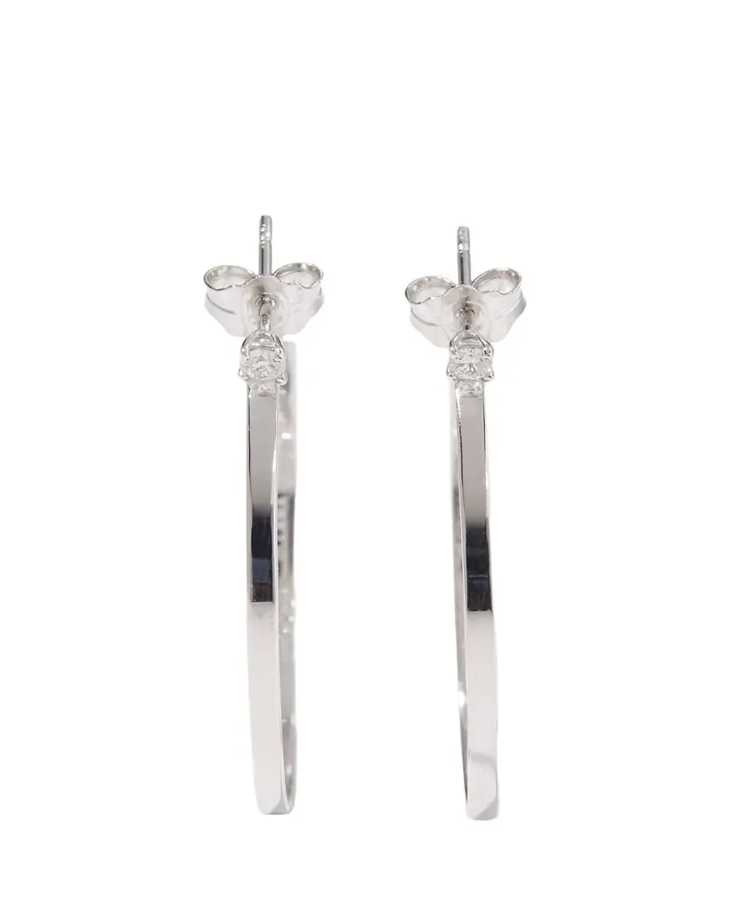 Lana 14K Gold Diamond Sunrise Hoop Earrings