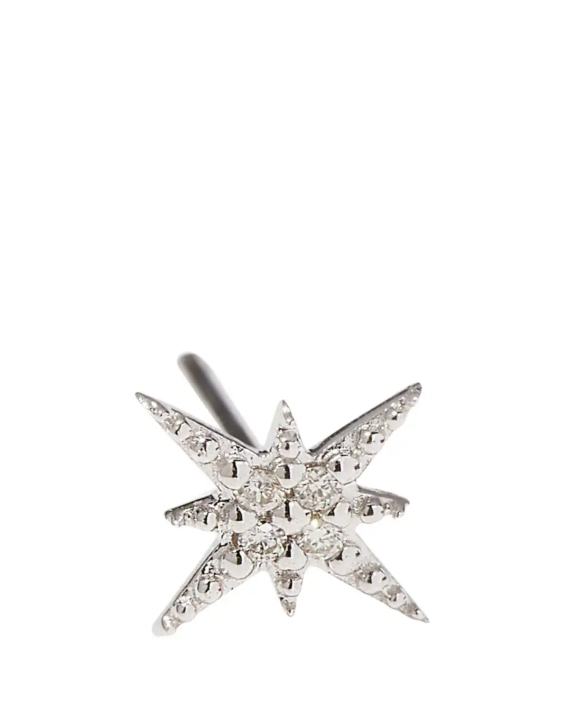 Sydney Evan Starburst Diamond Single Stud Earring