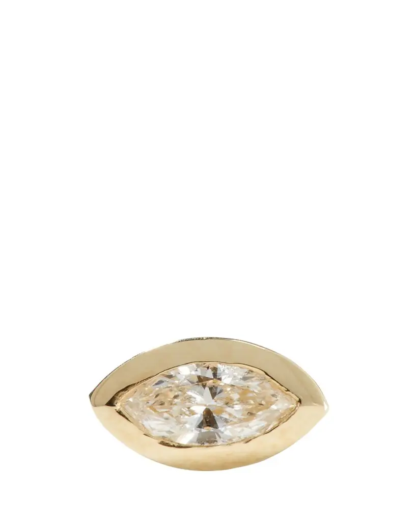 Sydney Evan 14k Diamond Marquise Single Stud Earring