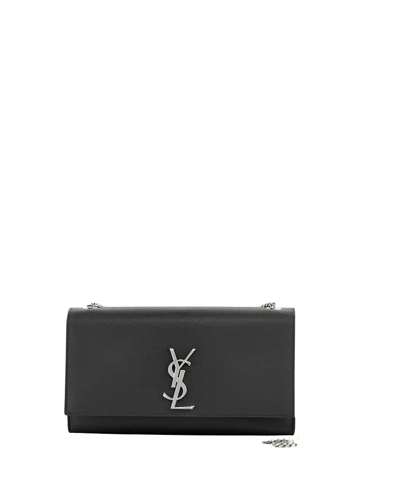 Saint Laurent Kate Medium YSL Crossbody Bag in Grained Leather