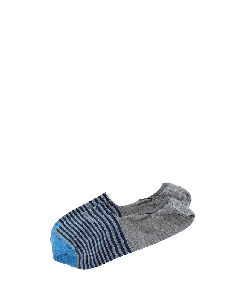 Marcoliani Invisible Touch Striped No-Show Socks