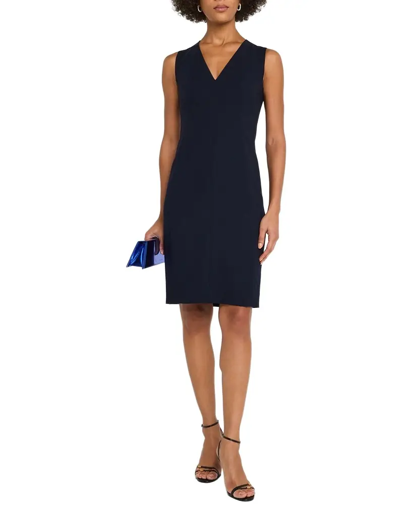 Akris Sleeveless V-Neck Dress