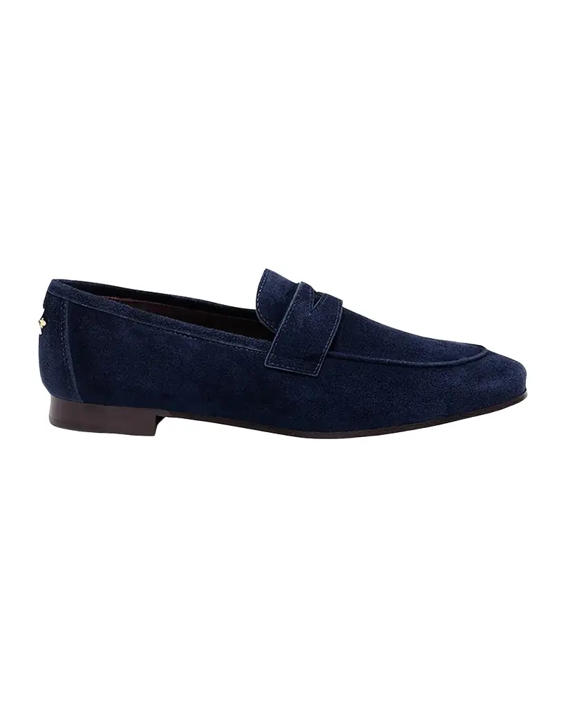 Bougeotte Suede Slip-On Penny Loafers