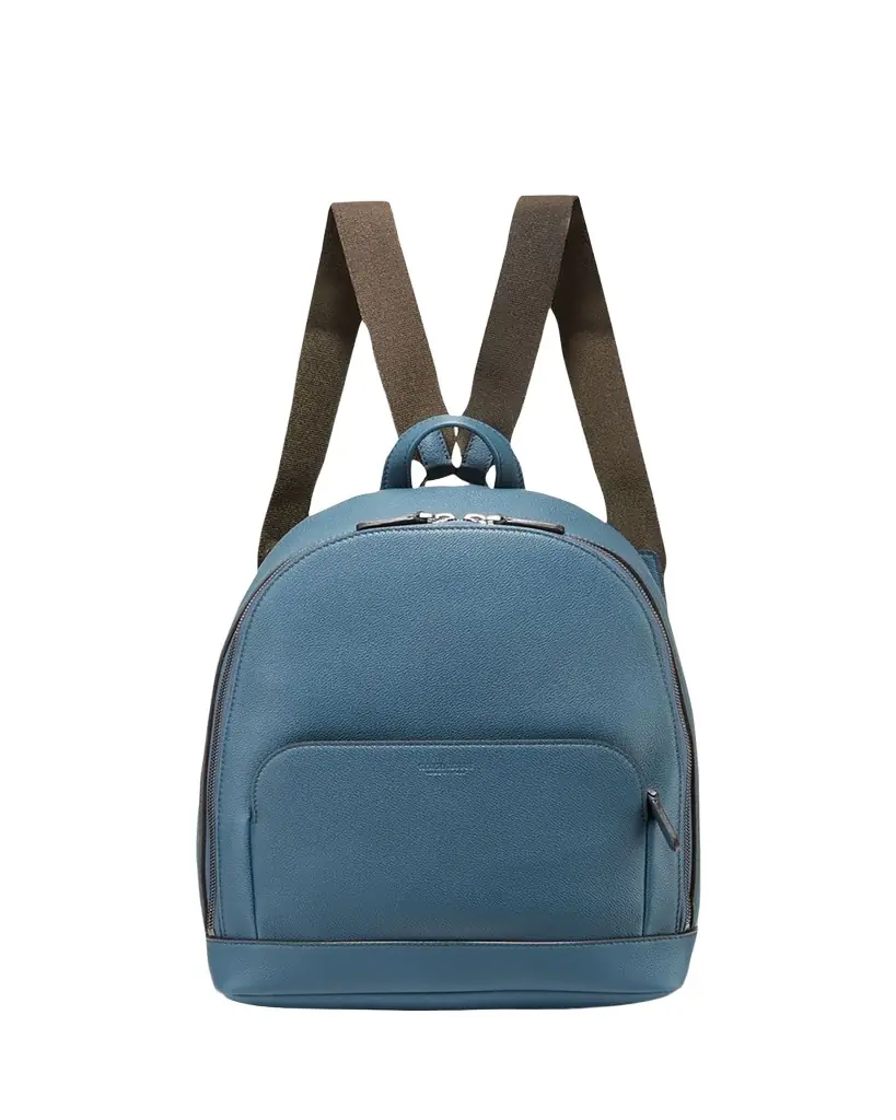 Giorgio Armani Men's Tumbled Calf Leather Backpack
