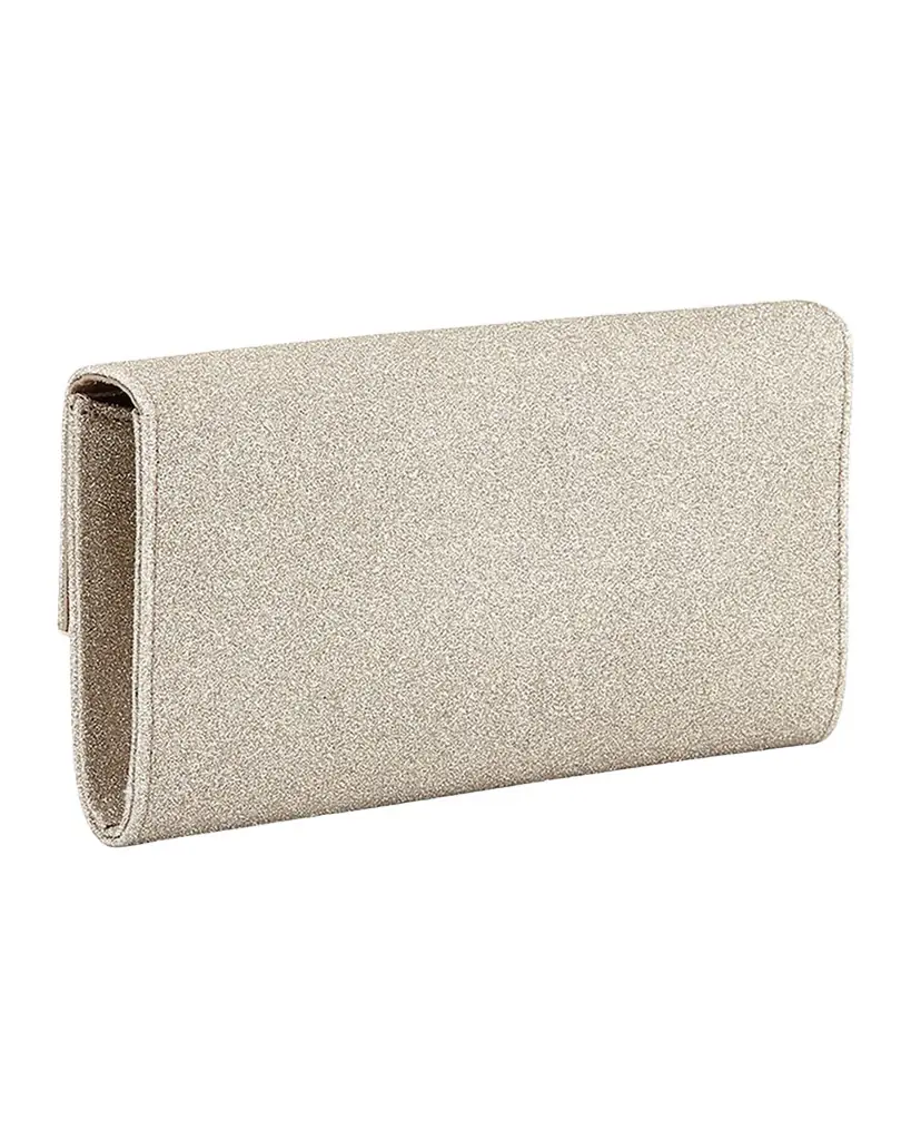 Jimmy Choo Emmie Glitter Leather Clutch Bag