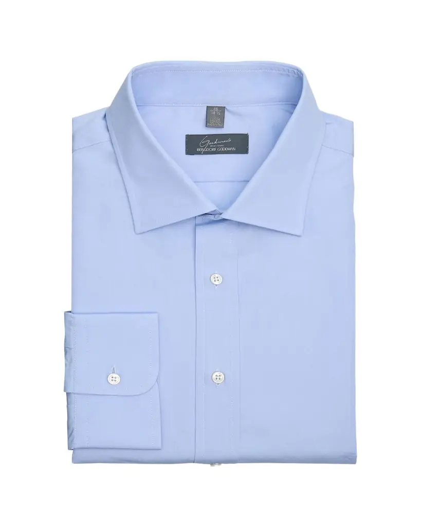 Bergdorf Goodman Men's Solid Poplin Dress Shirt