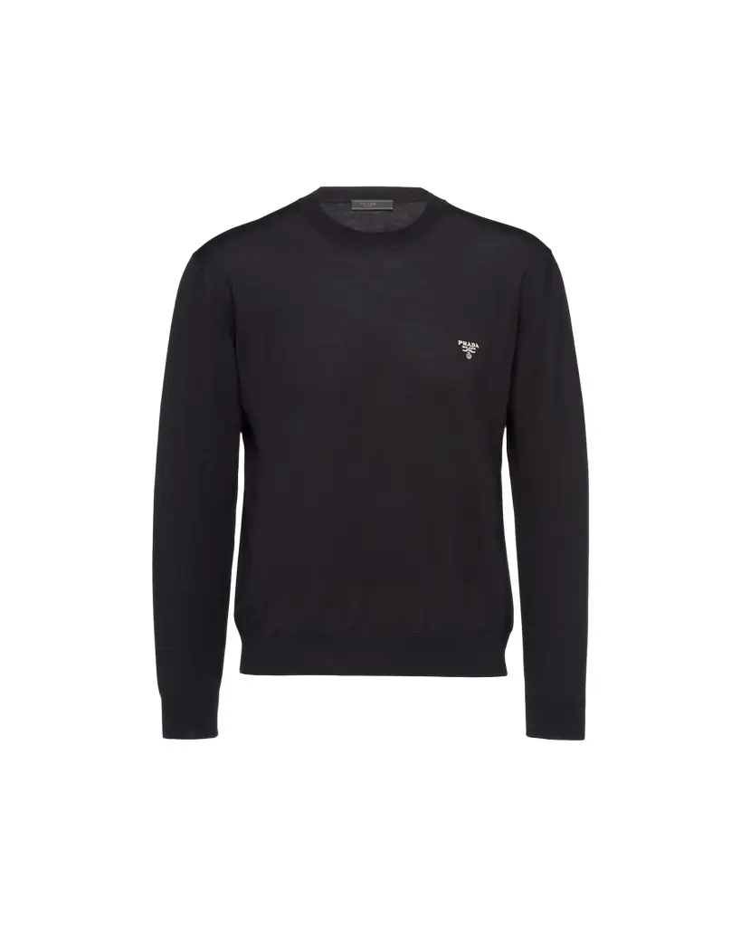 Prada Men's Superfine Wool Crew Sweater