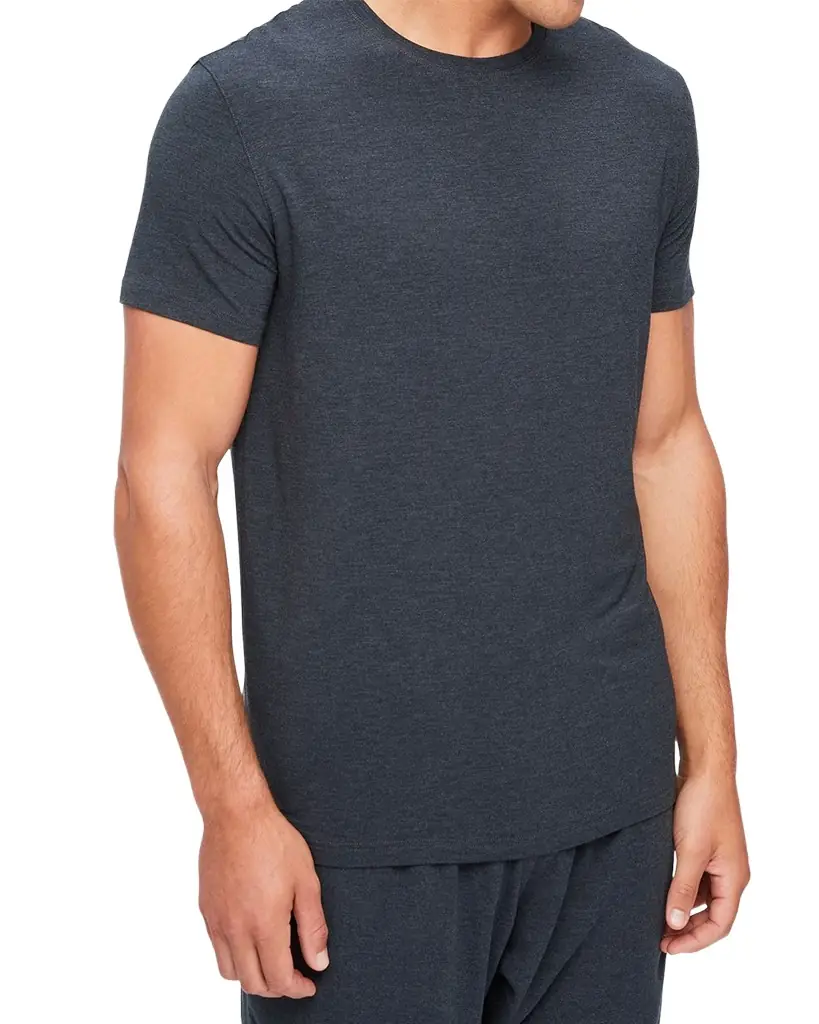 Derek Rose Men's Marl Crewneck Short-Sleeve Knit Tee