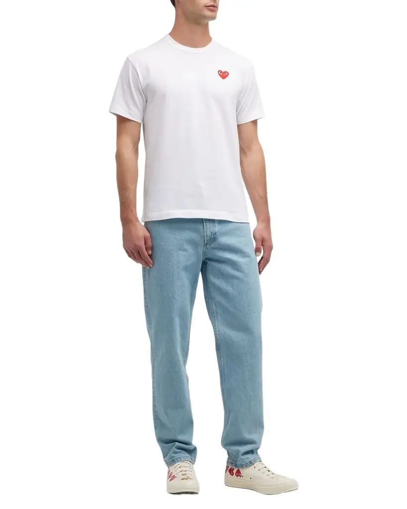 Comme des Garcons Men's Cotton Jersey Heart T-Shirt