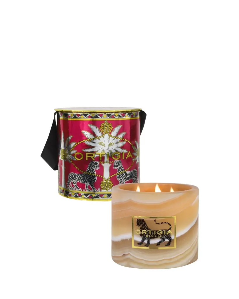 Ortigia Zagara Alabaster Candle, 8.8 oz.