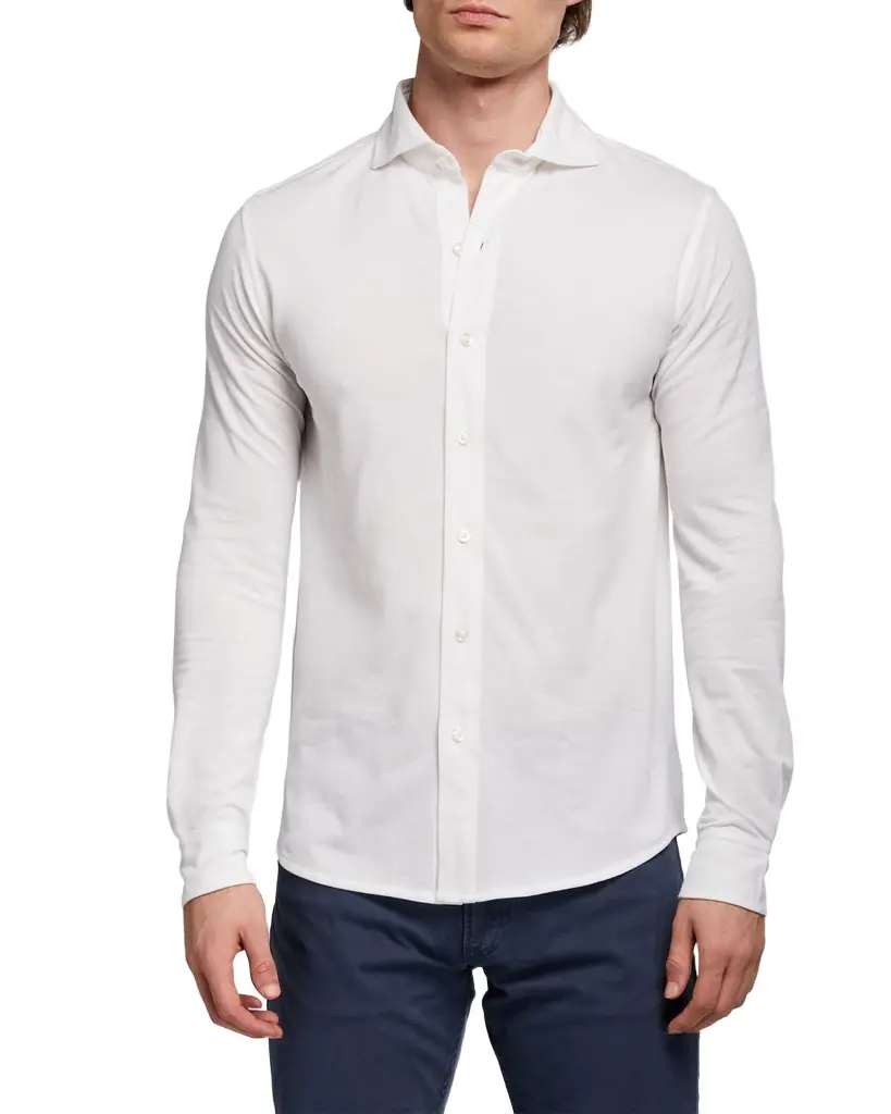 Ralph Lauren Purple Label Washed Piqué Shirt