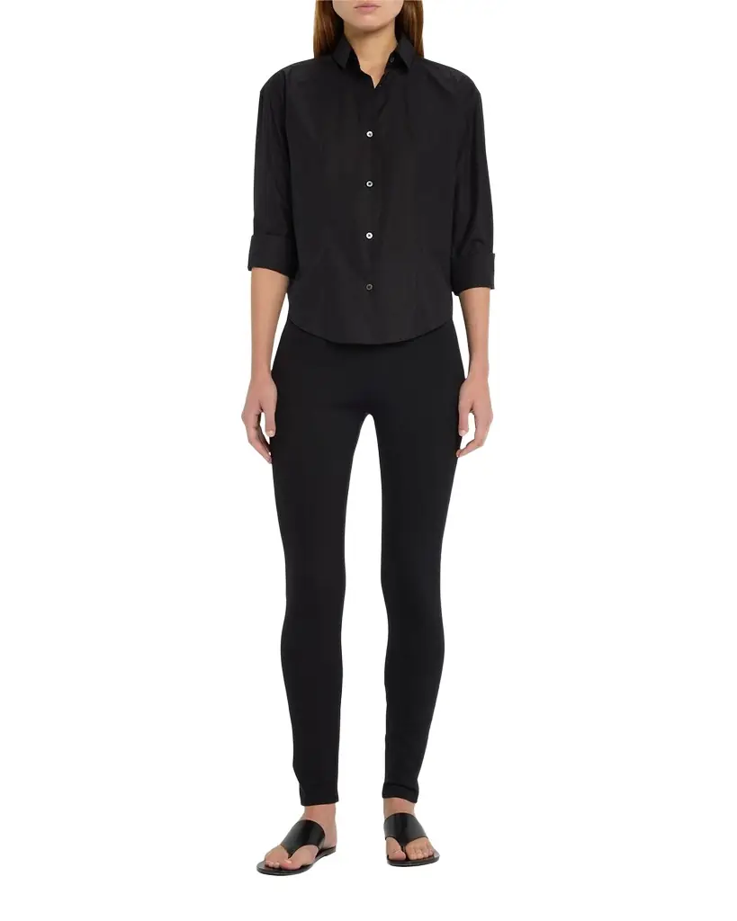 THE ROW Woolworth Mid-Rise Ankle Leggings