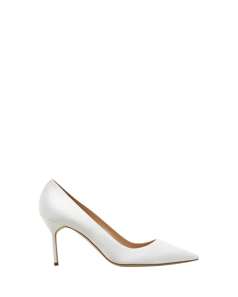 Manolo Blahnik BB 90mm Satin Stiletto Pumps
