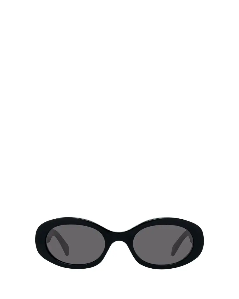 Celine Triomphe Logo Oval Acetate Sunglasses