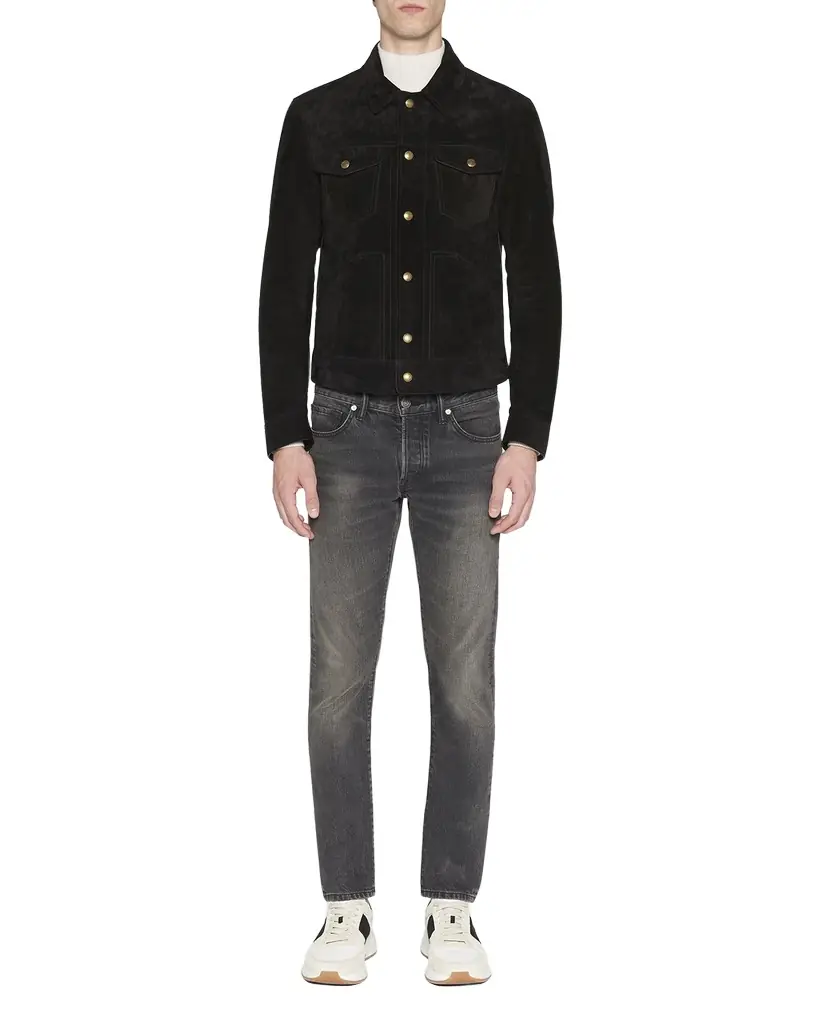TOM FORD Men 's Suede Western Jacket