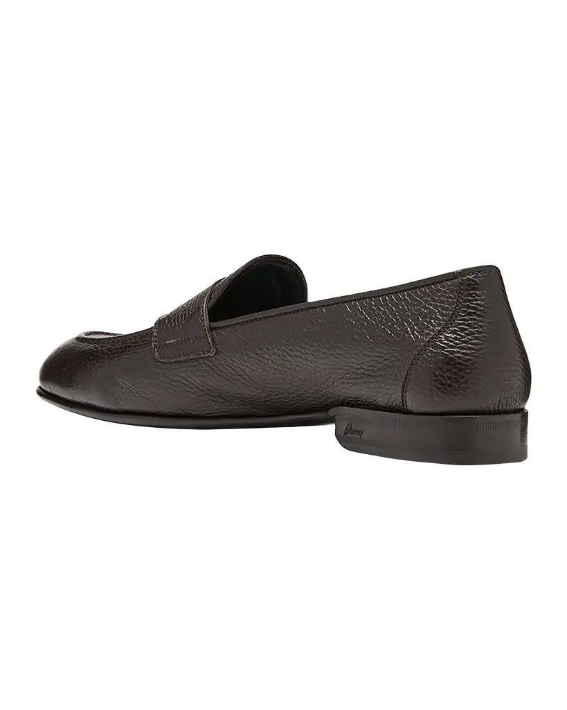 Brioni Men's Appia Deerskin Penny Loafers