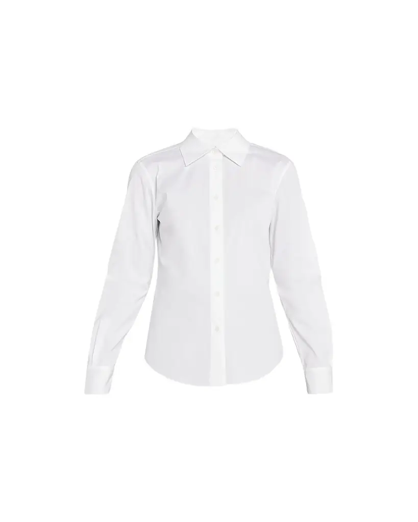 Lafayette 148 New York Button-Down Spread-Collar Shirt