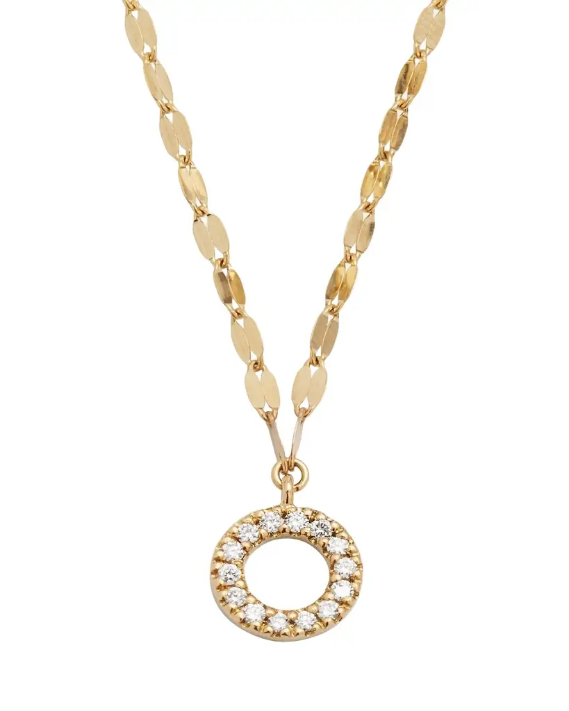 Lana Flawless 14K Gold Open Circle Pendant Necklace