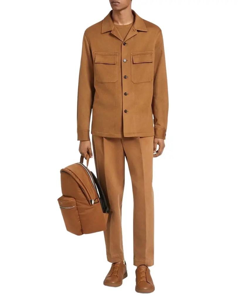 ZEGNA Men's Cashmere Overshirt