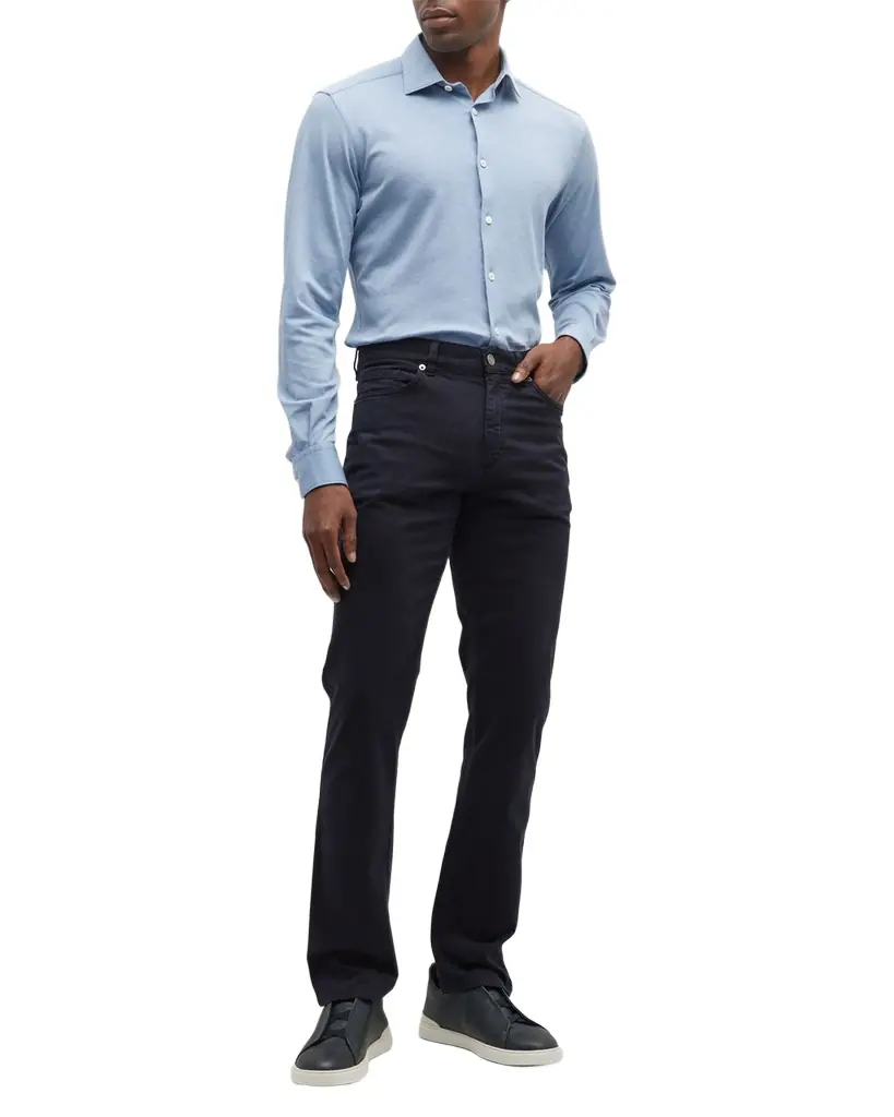 ZEGNA Men's Cotton 5-Pocket Pants