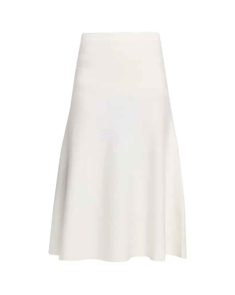 Gabriela Hearst Freddie Midi Wool-Cashmere Skirt