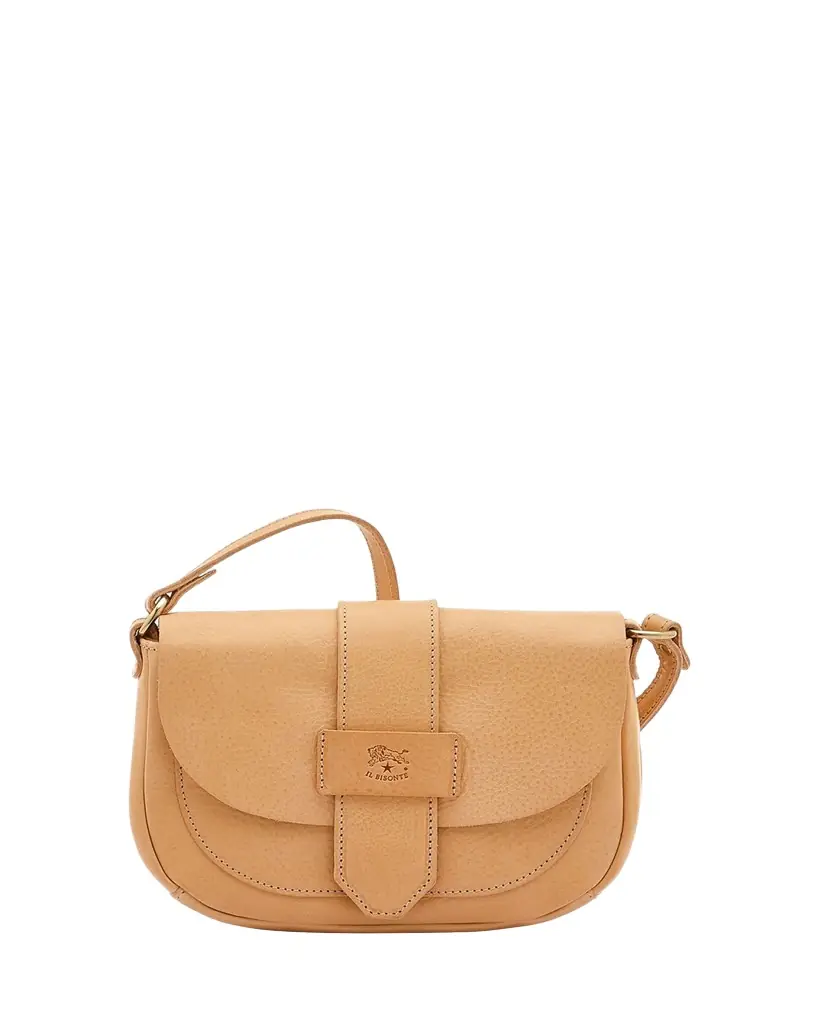 Il Bisonte Alloro Saddle Vachetta Leather Crossbody Bag