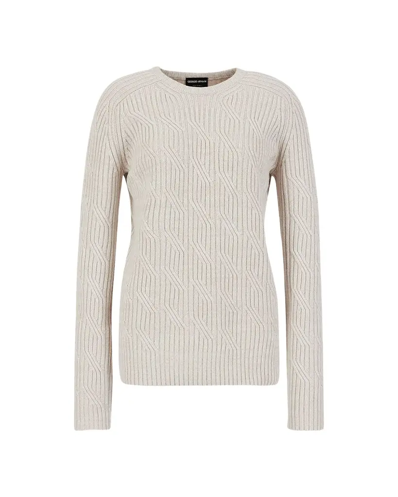 Giorgio Armani Alashan Ribbed Cashmere Sweater
