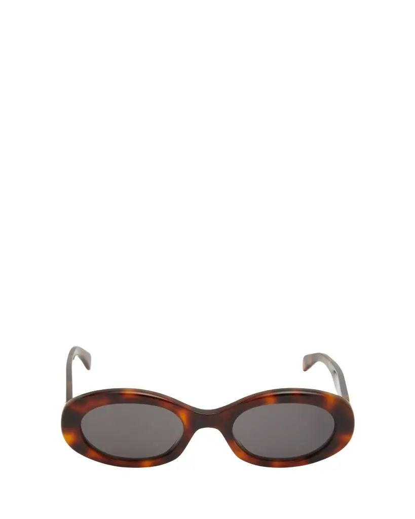 Celine Triomphe Logo Oval Acetate Sunglasses