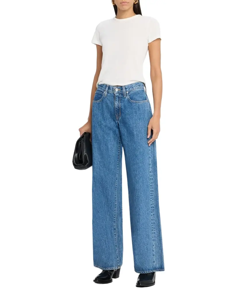 SLVRLAKE Mica Low-Rise Wide Relaxed Jeans