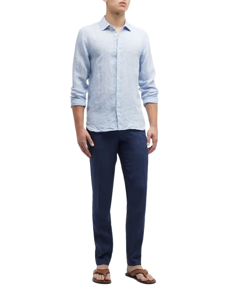 Orlebar Brown Men's Giles Linen Sport Shirt