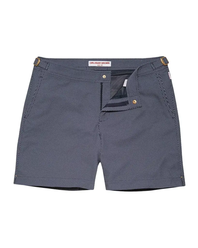 Orlebar Brown Men 's Bulldog Jacquard Swim Shorts