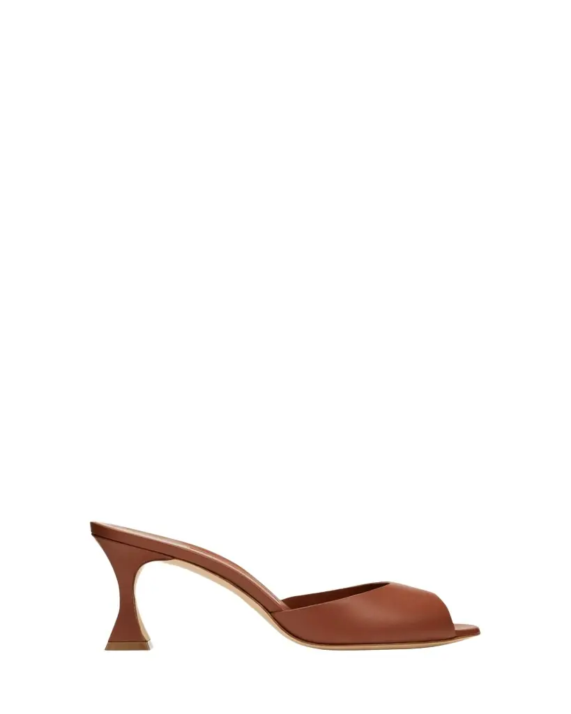 Manolo Blahnik Jadarona Leather Mule Sandals