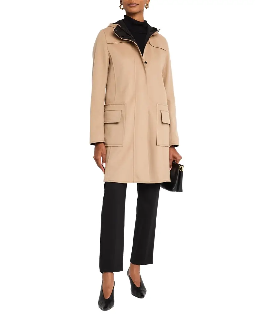 Akris punto Duffle Reversible Hooded Coat